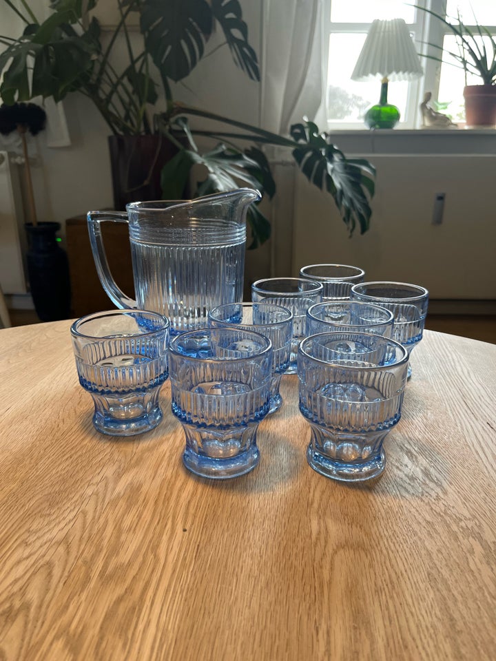 Glas Kande og 7 drikkeglas