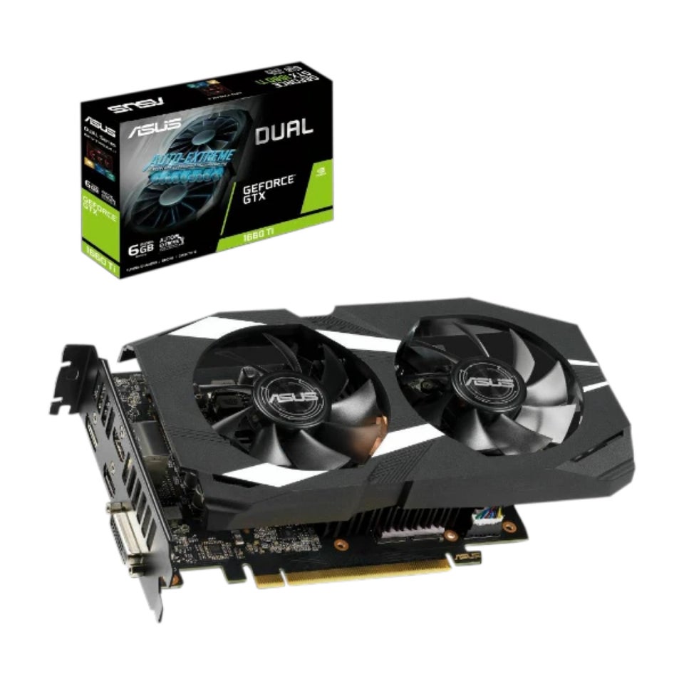 GeForce GTX 1660 Ti Dual OC Asus , 6 GB