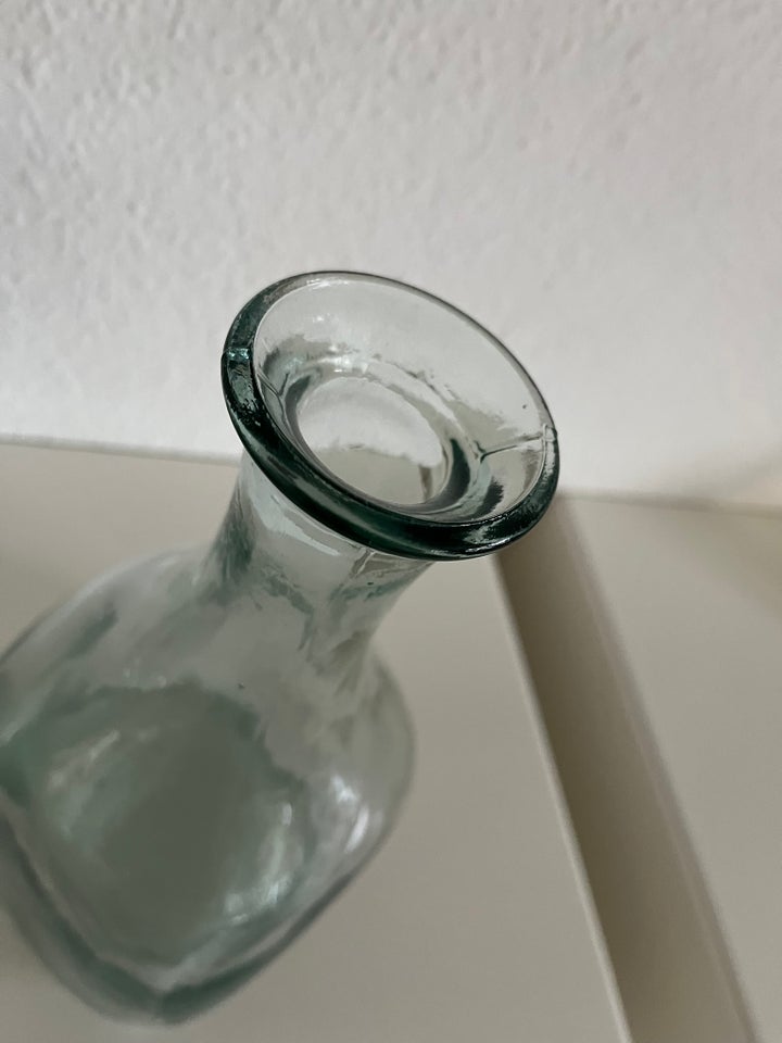 Flot firkantet glas vase 22 cm