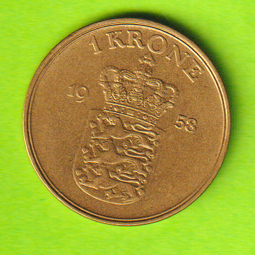 Danmark, mønter, 1 Krone