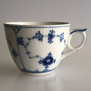 Porcelæn Riflet Kaffekop Bing &amp;