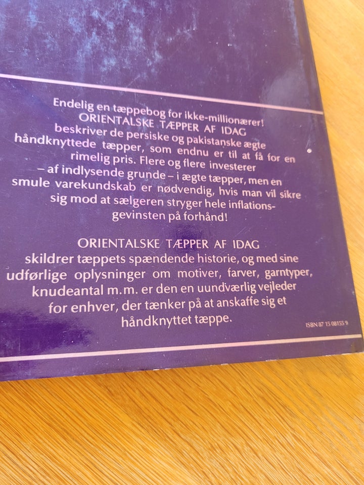 Orientalske tæpper af idag,