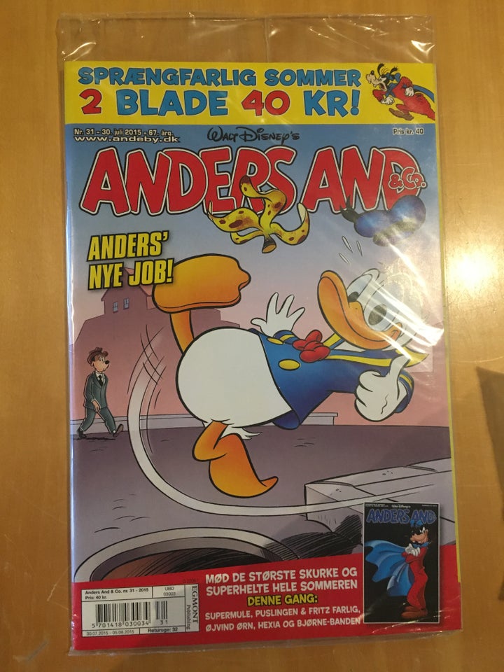 Anders And og indlæg 9 i uåbnede