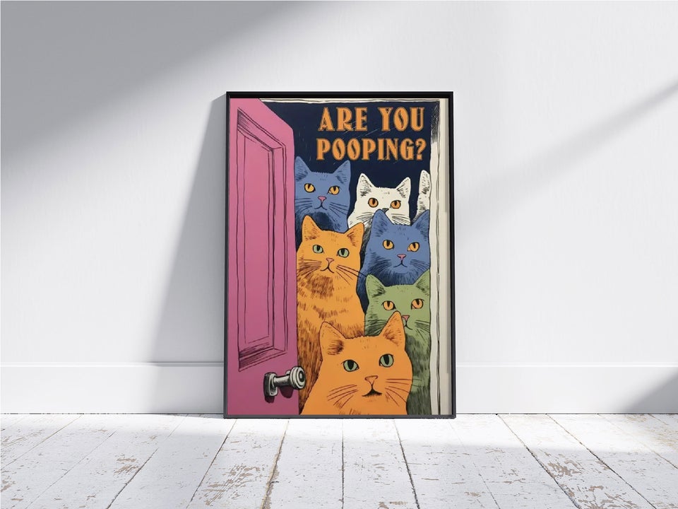 Plakat/Poster TOILET - ARE YOU