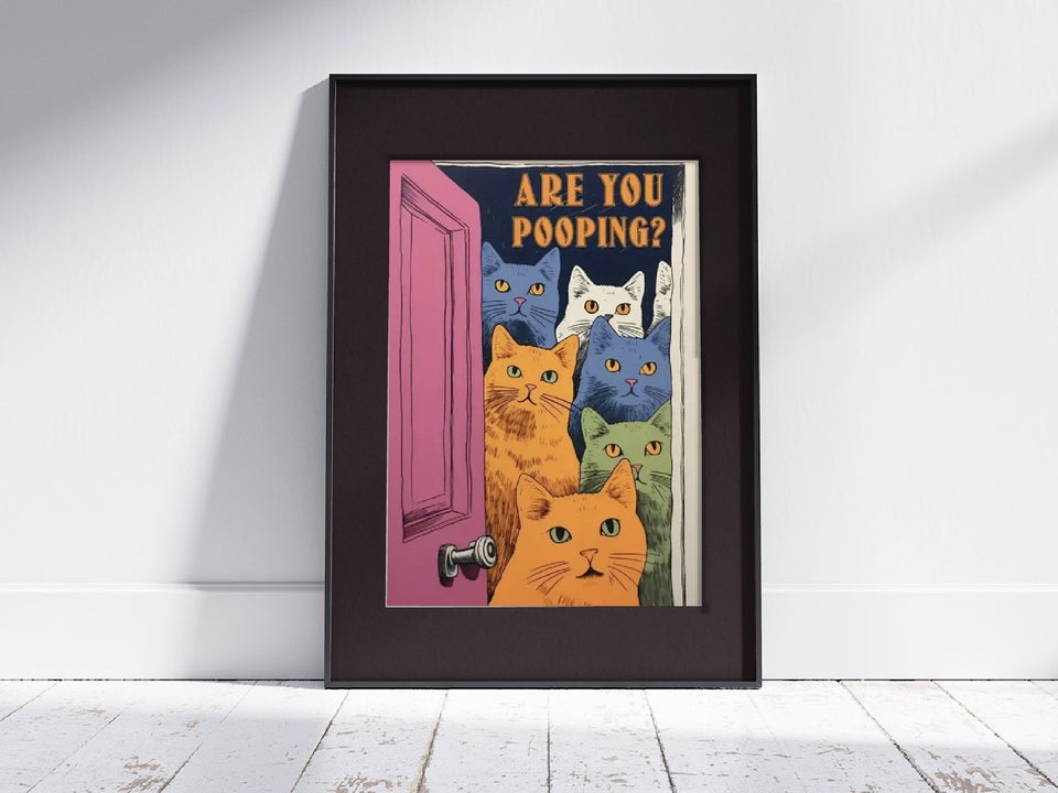 Plakat/Poster TOILET - ARE YOU