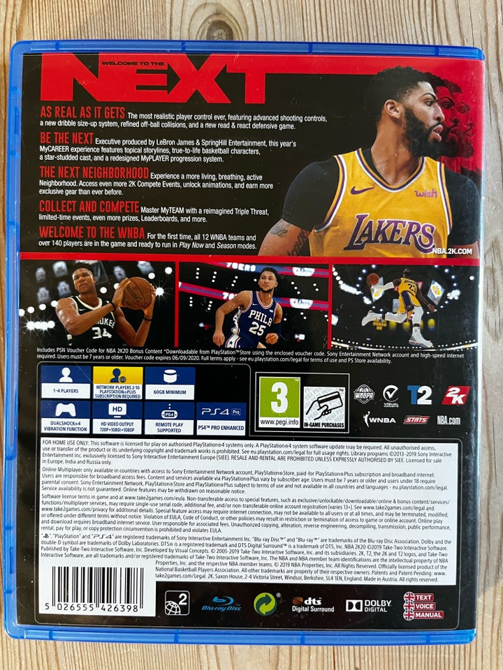 NBA 2K 2020, PS4, sport