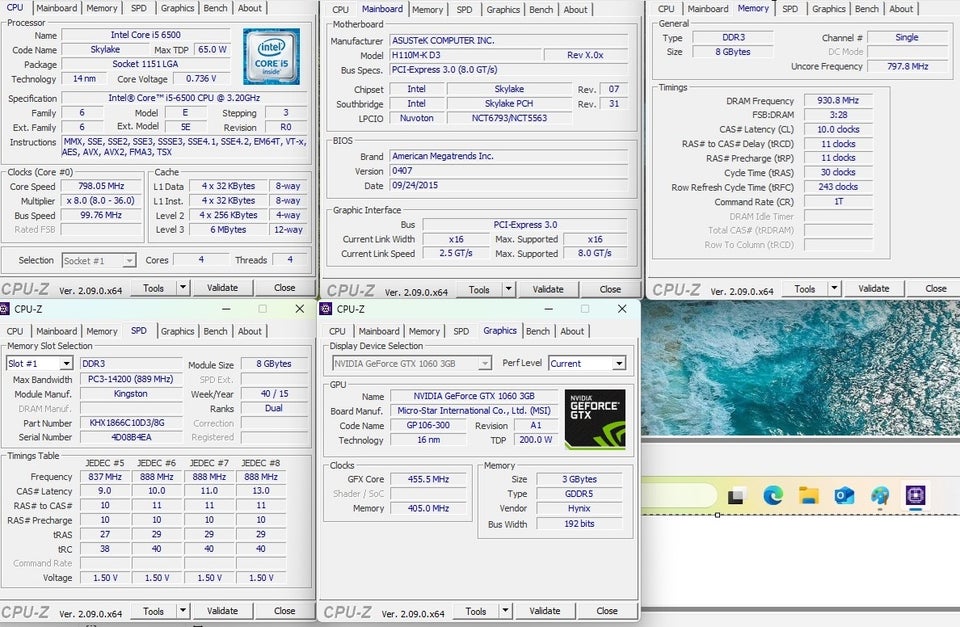 Selvbyg, i5 6500, 3.2 Ghz