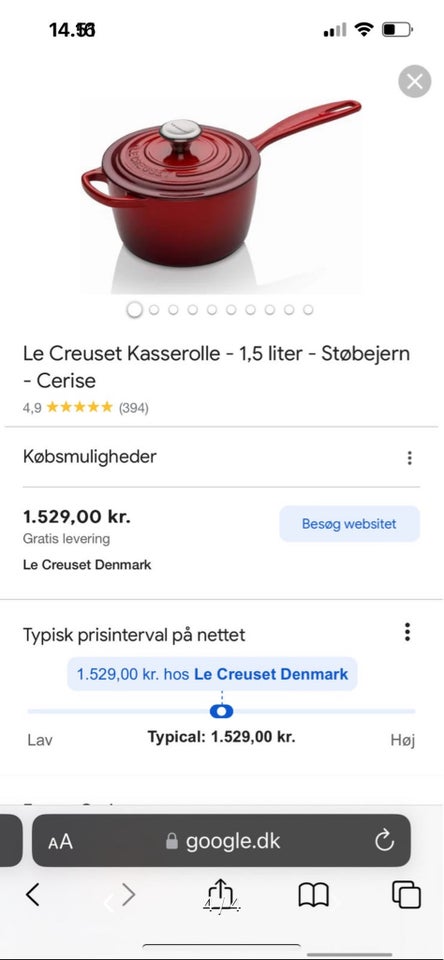 Kasserolle  Le Creuset