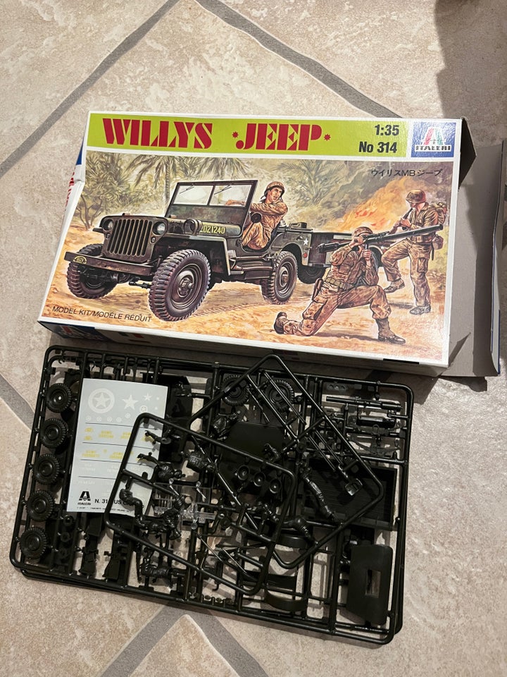 Byggesæt, Italeri Willys Jeep,