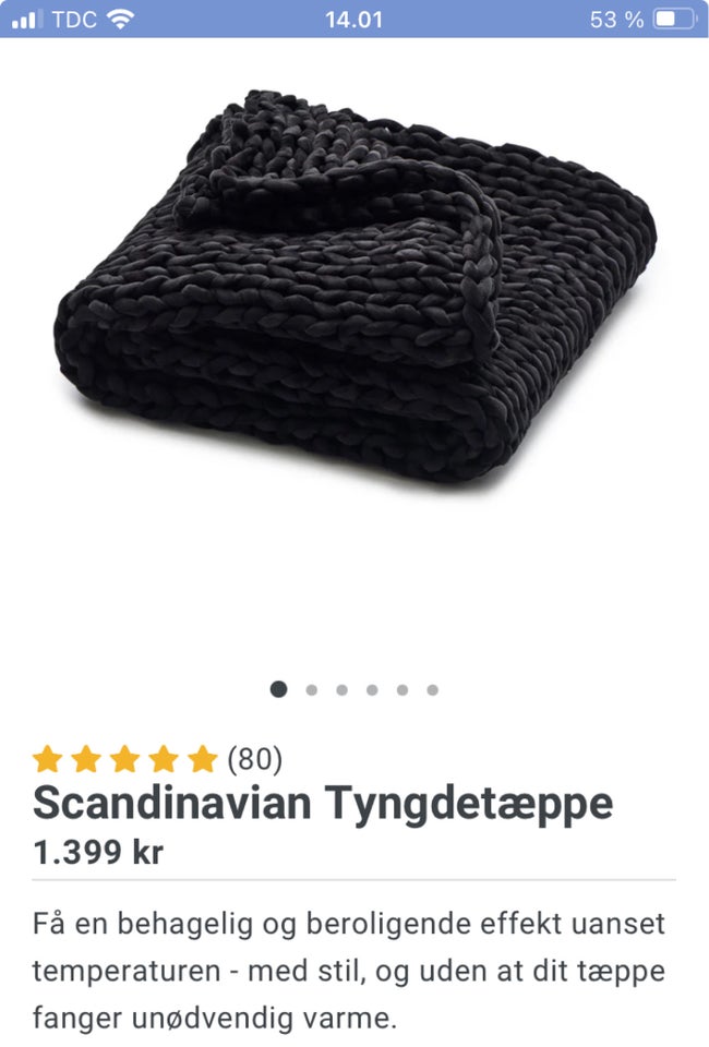 Tyngdetæppe, Scandinavian