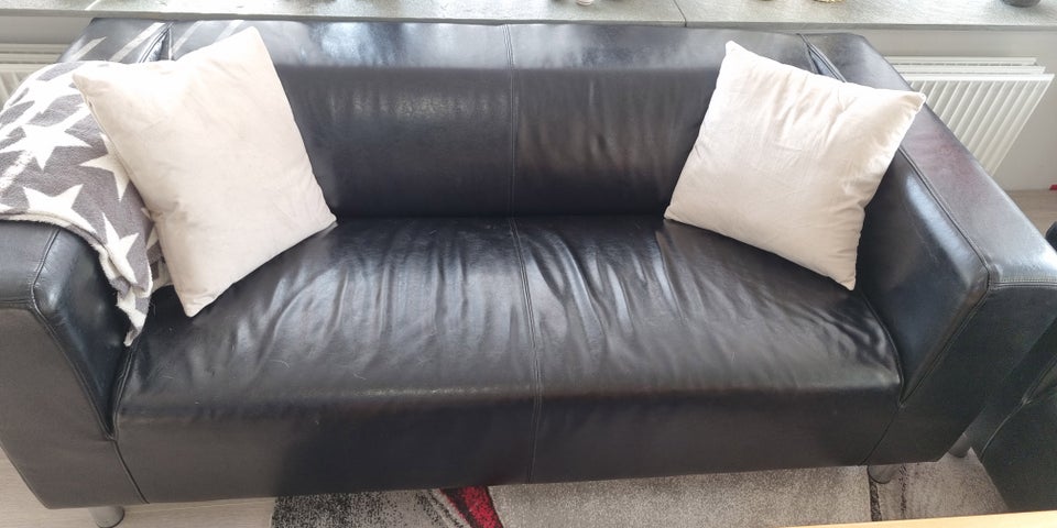 Sofa, læder, 2 pers.