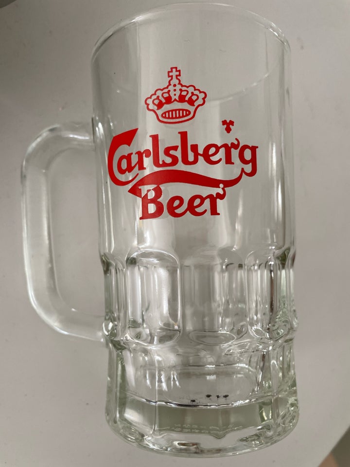 Glas, Vintage ølkrus Carlsberg