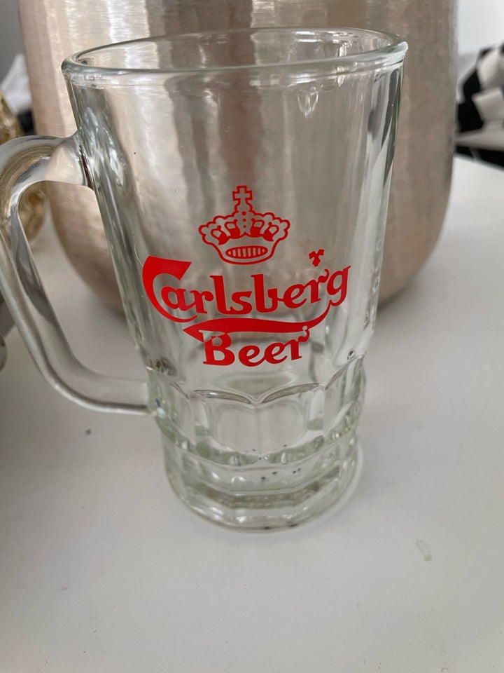 Glas, Vintage ølkrus Carlsberg