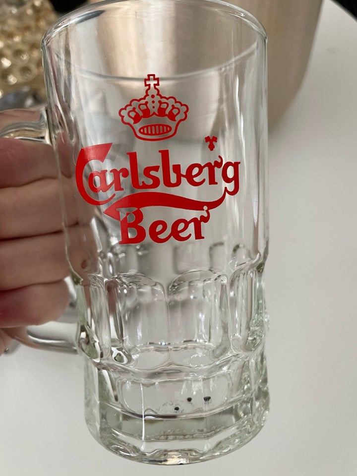 Glas, Vintage ølkrus Carlsberg