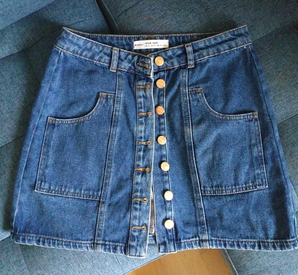 denim skirt, str. 38, stradivarius