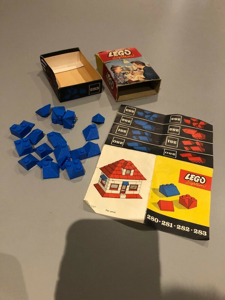 Lego System 283 MED KASSE OG