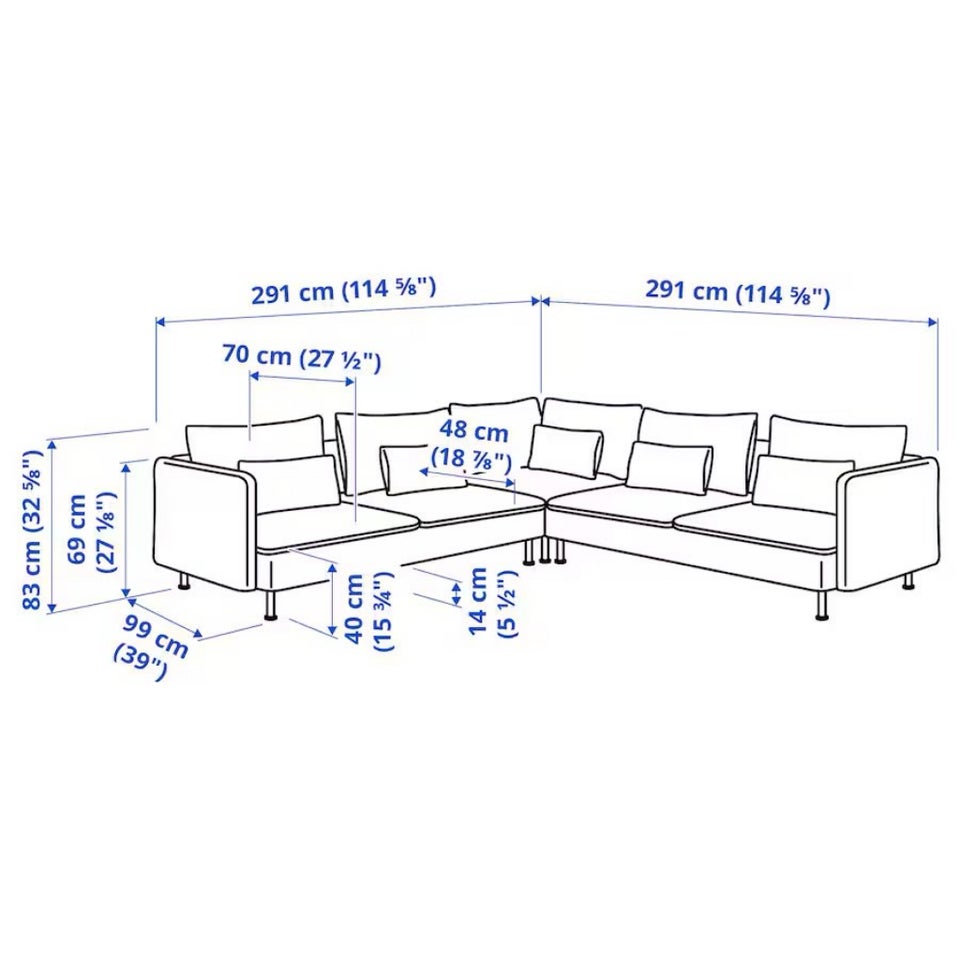 Sofa 6 pers  IKEA