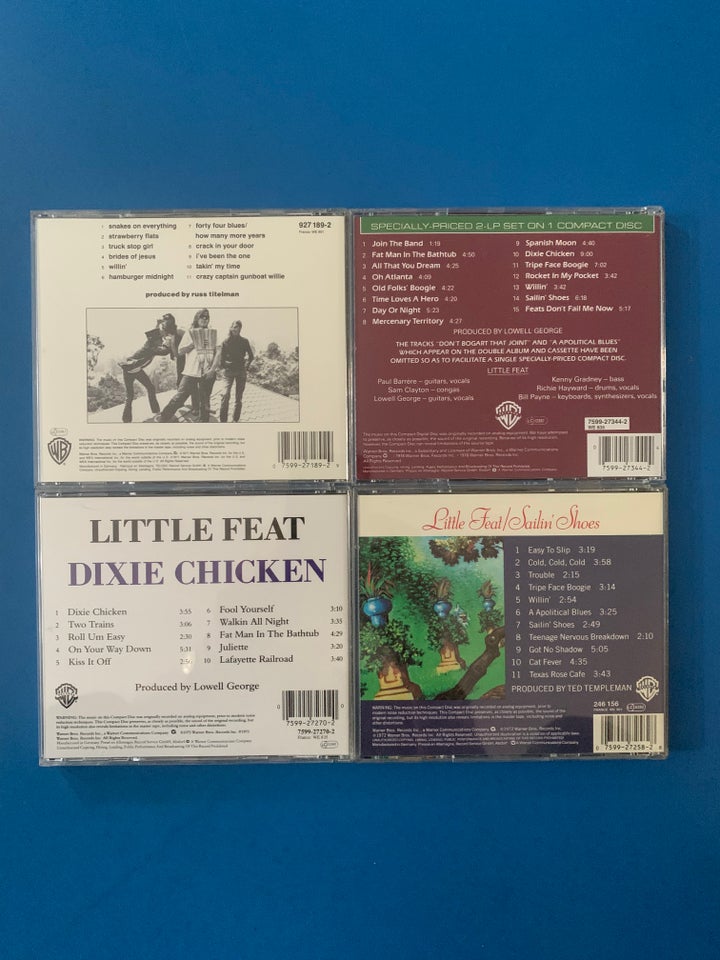 LITTLE FEAT: 4 CD ALBUMS, rock