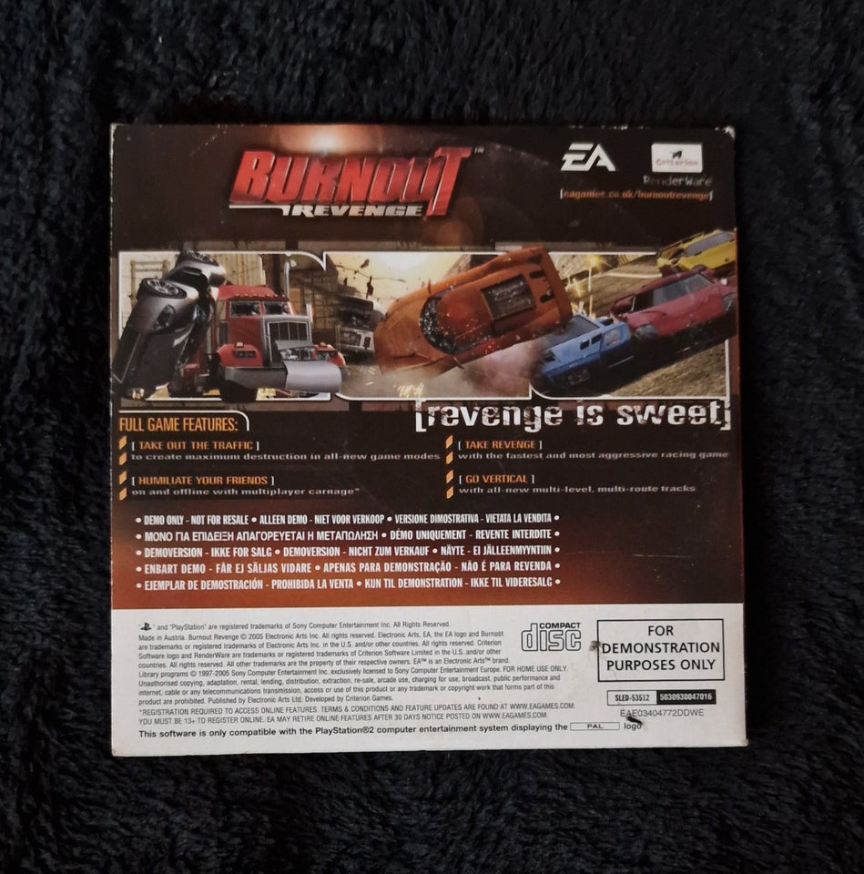 Burnout Revenge PS2 racing