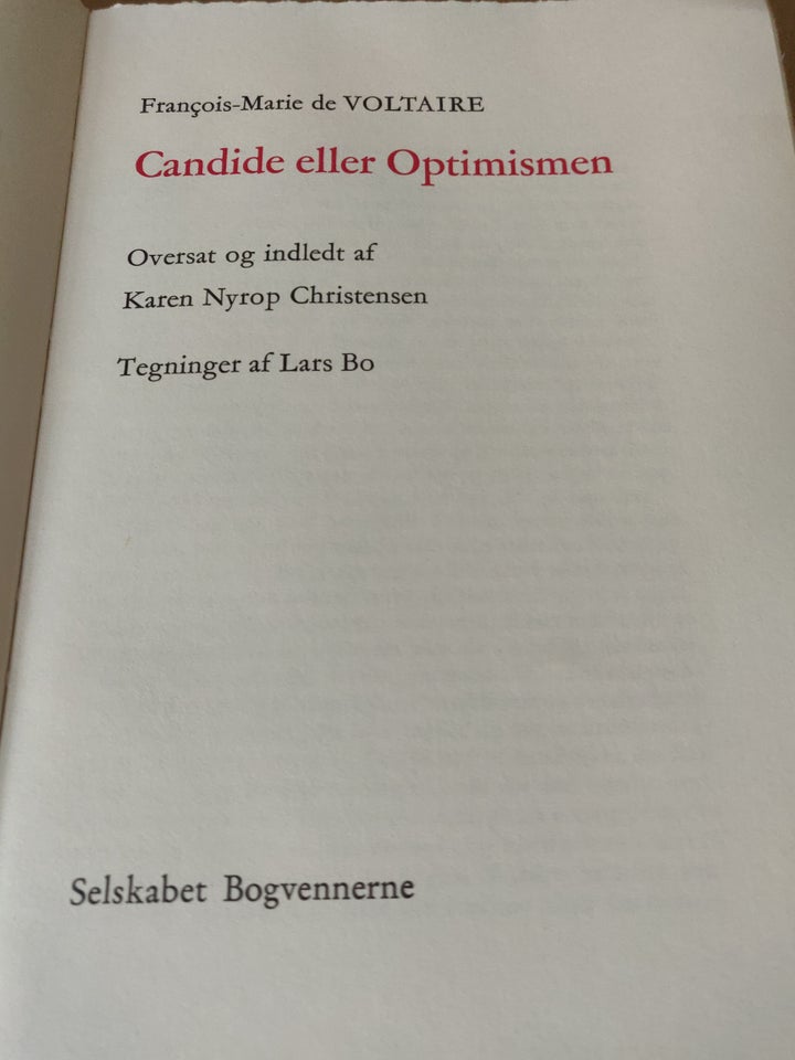 Candide eller optimismen,