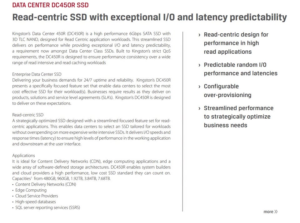 Kingston DC450R 3840 GB Perfekt