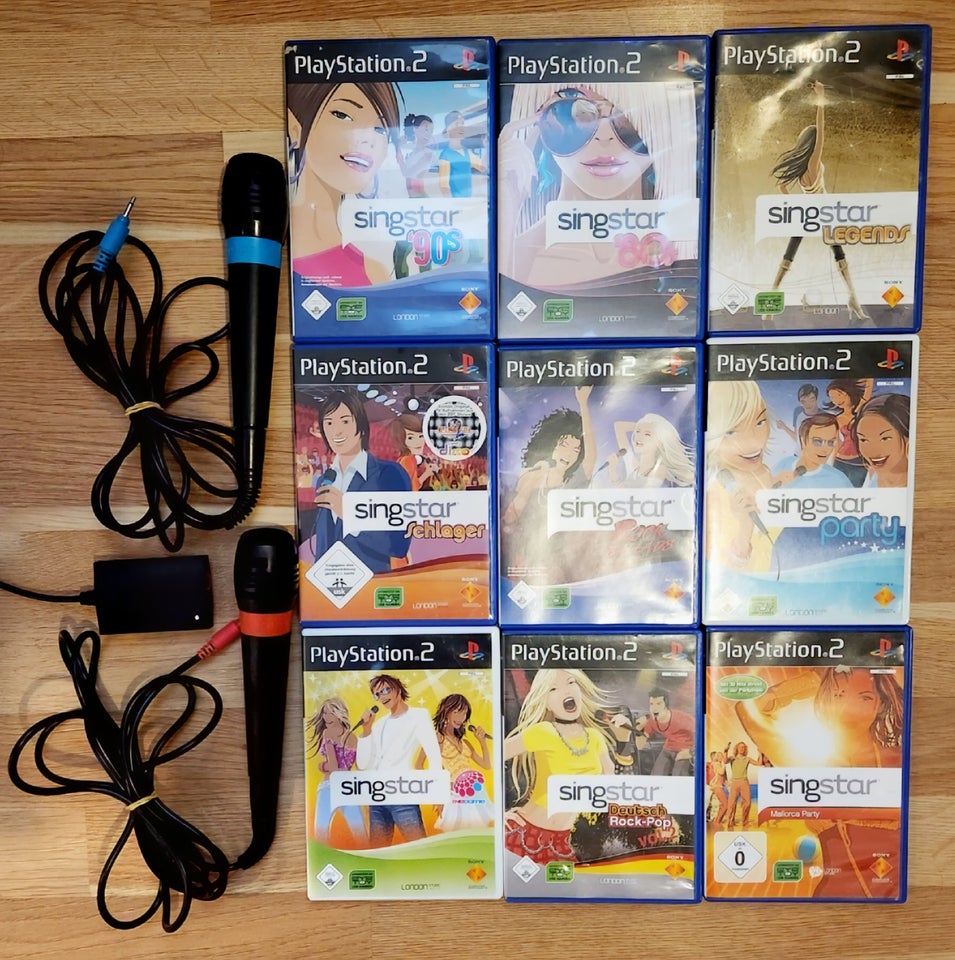 SingStar mikrofoner + 9 SingStar