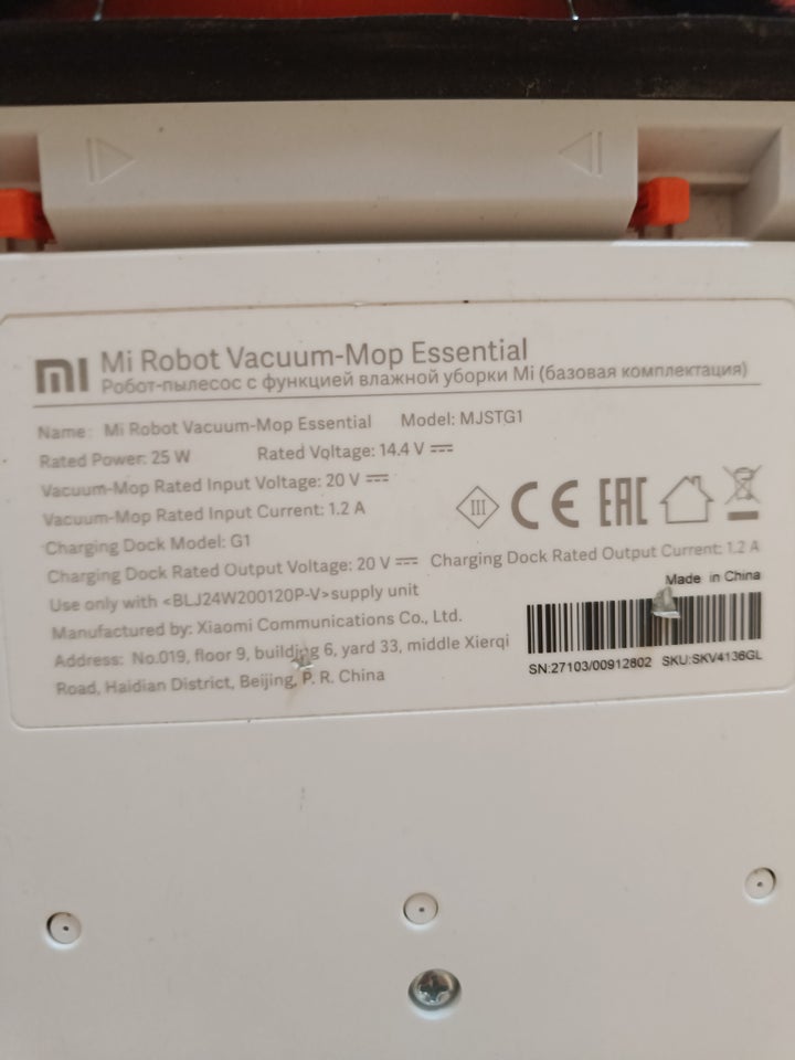 Robotstøvsuger Xiaomi Essential