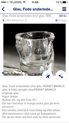 Glas Gamle facetslebne dramglas