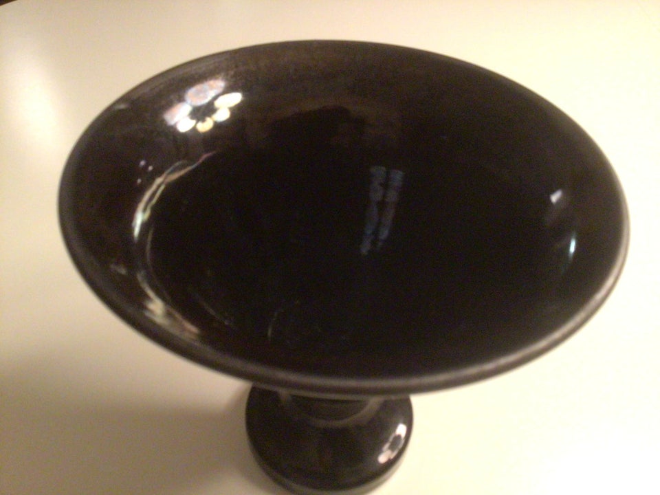 Keramik, VASE ,I SORT LUSTRE,