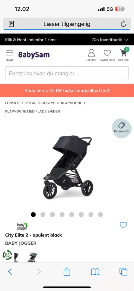 Barnevogn, Baby Jogger City elite 2