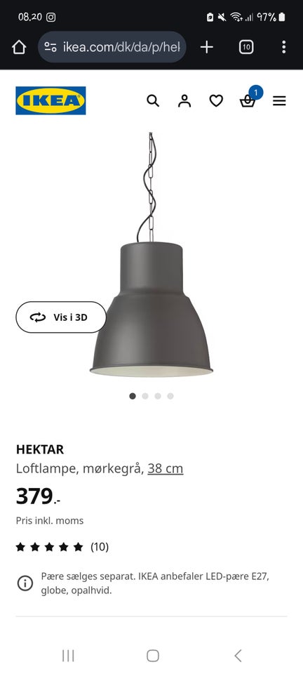 Pendel, Ikea Hektar