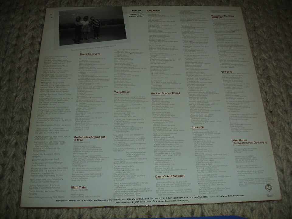 LP, Rickie Lee Jones, Rickie Lee