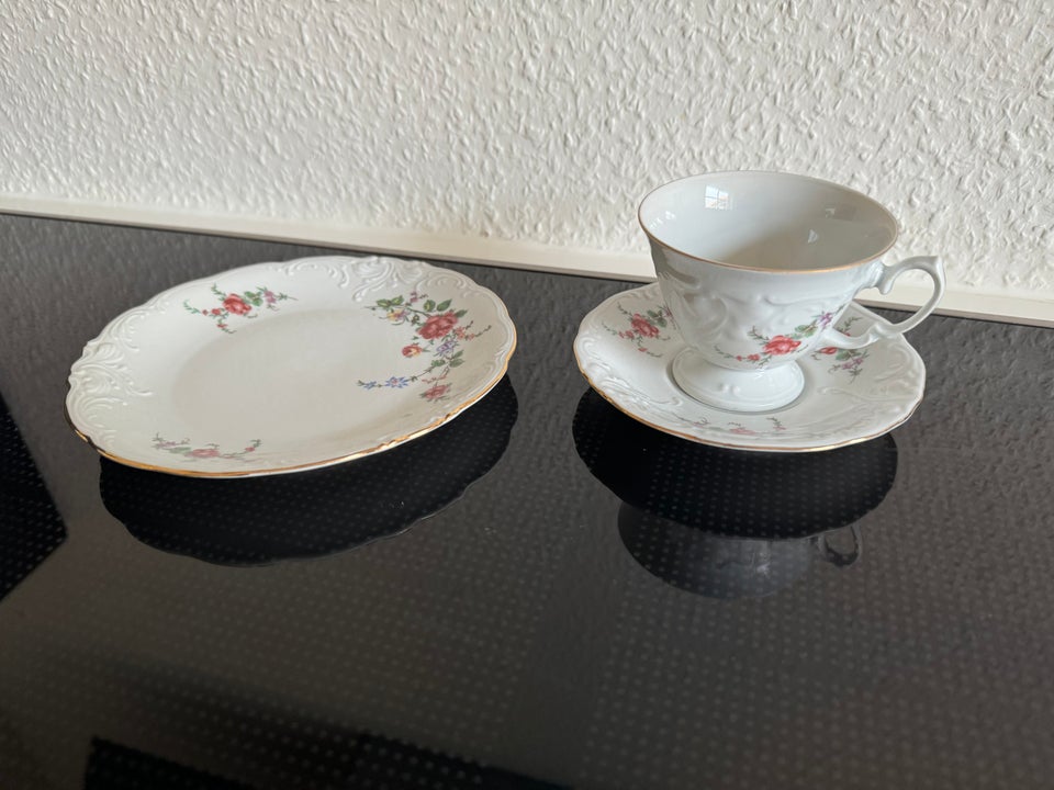 Porcelæn, Kaffestel, Vildrose