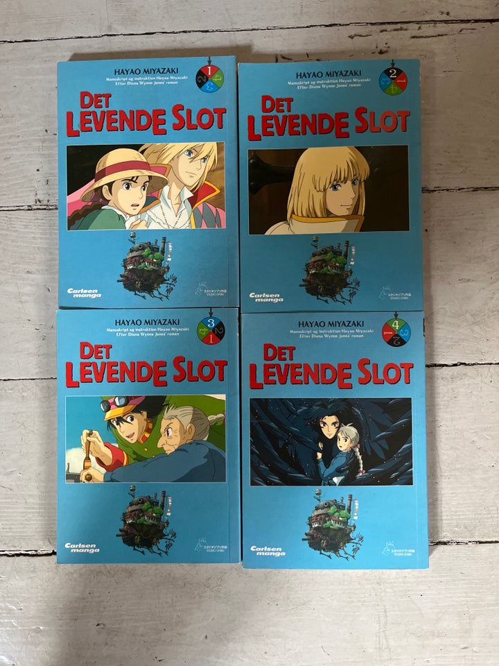 Det levende slot 1-4, Miyazaki,