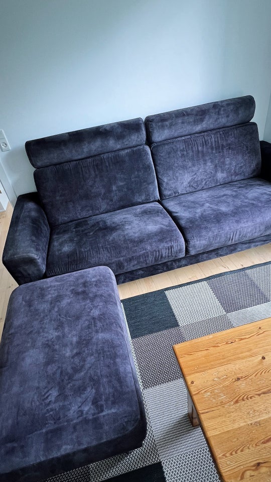 Sofa, velour, 3 pers.