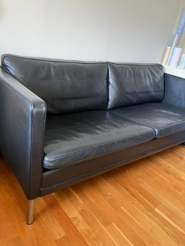 Sofa, læder, 2 pers.