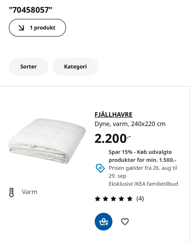 Dyne ubrugt stand Ikea