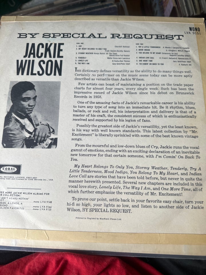 LP, Jackie Wilson