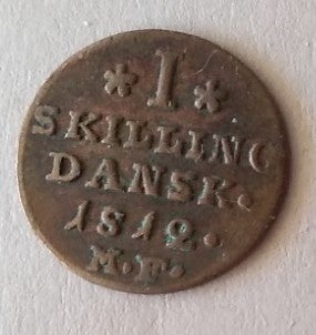 Danmark, mønter, 1 skilling