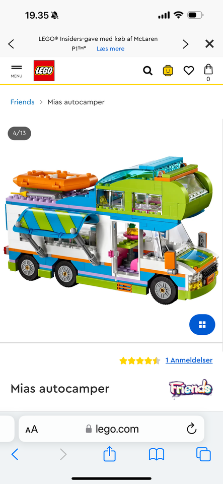 Lego Friends Mias autocamper