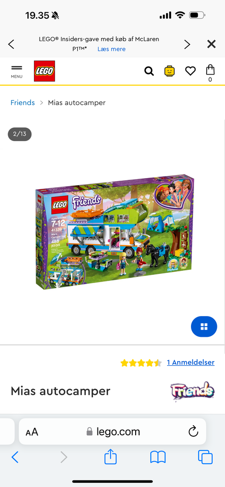 Lego Friends Mias autocamper