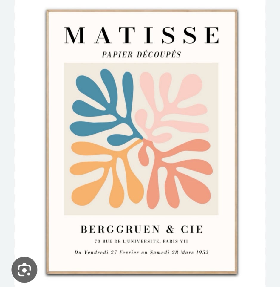 Plakat, Matisse, motiv: 4 colors