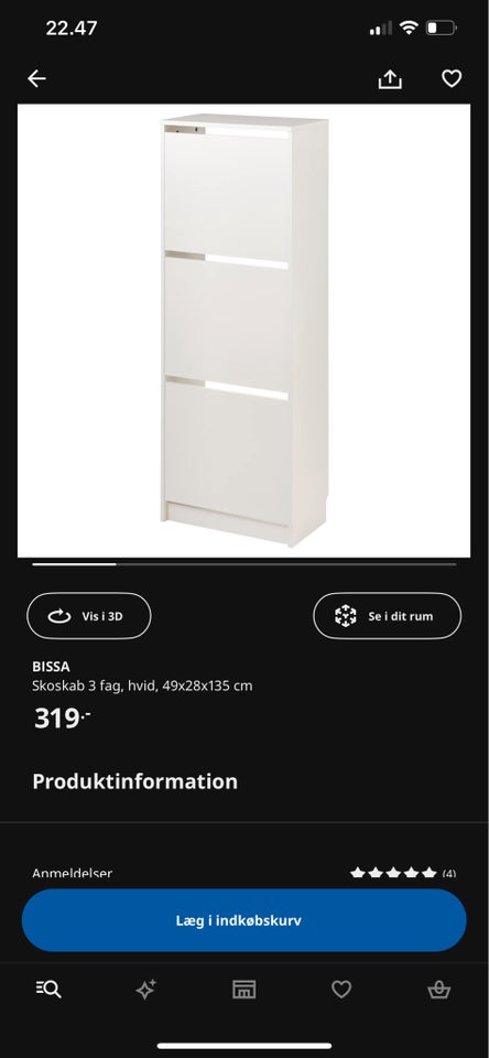 Skoskab fra IKEA, IKEA