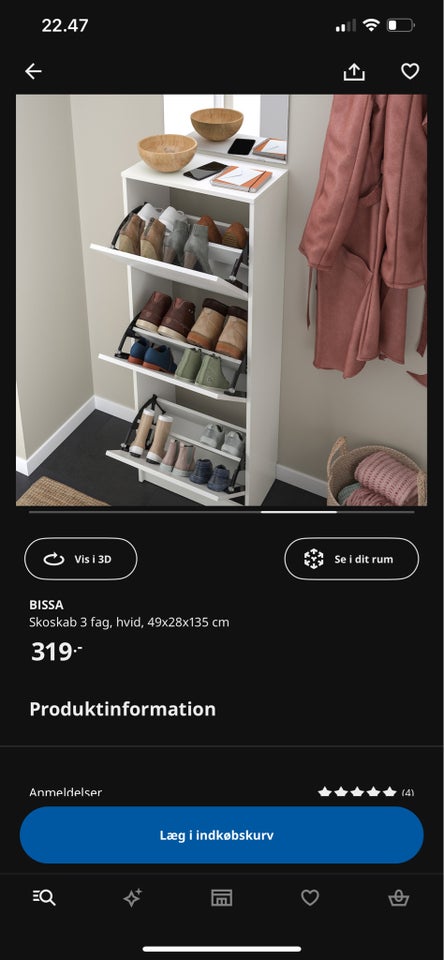 Skoskab fra IKEA, IKEA