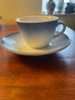 Porcelæn Kaffekop med underkop 