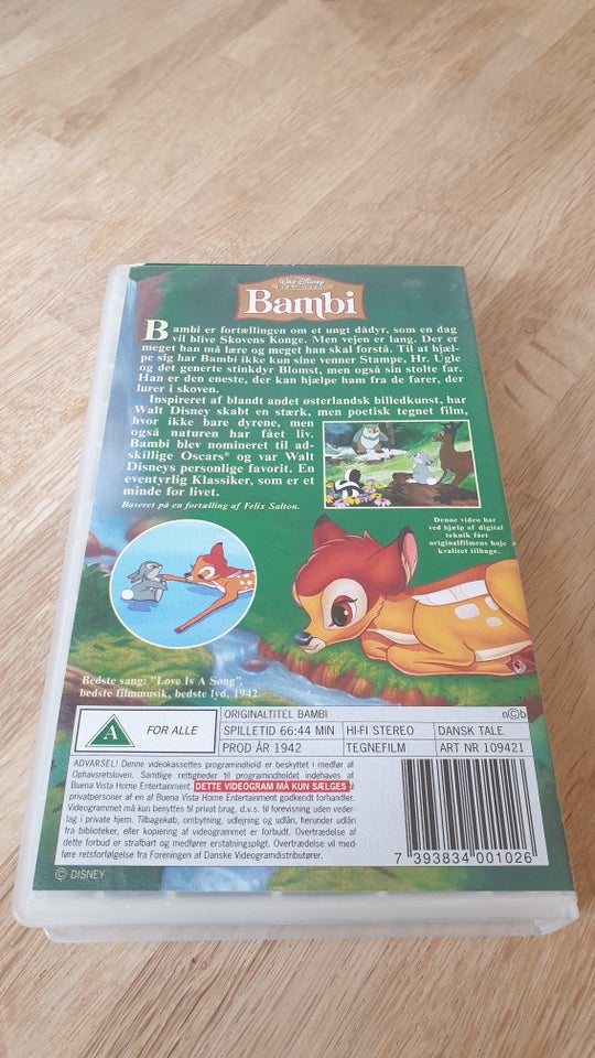 Tegnefilm, Bambi – Et Minde For