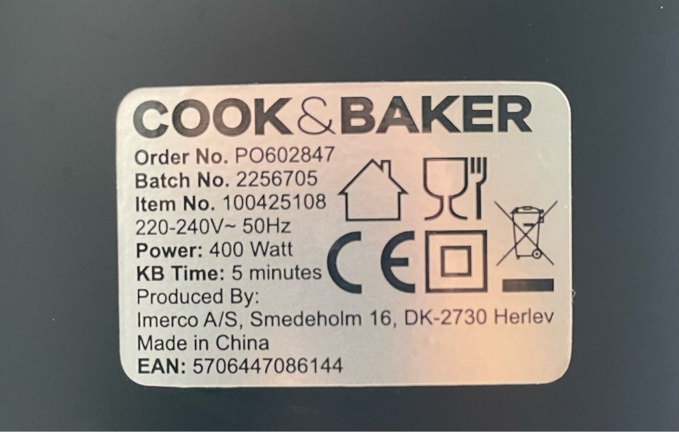 Håndmixer, CoolBaker