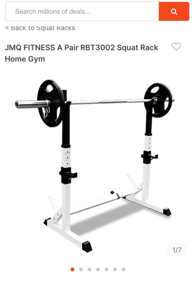 Hometrainer Squat stativ + 85 kg