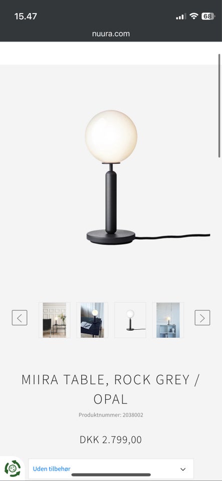 Arkitektlampe, Nuura