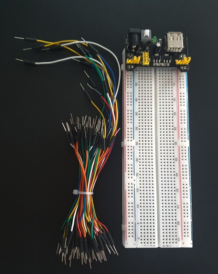 Andet, 830 pins Breadboard+5volt